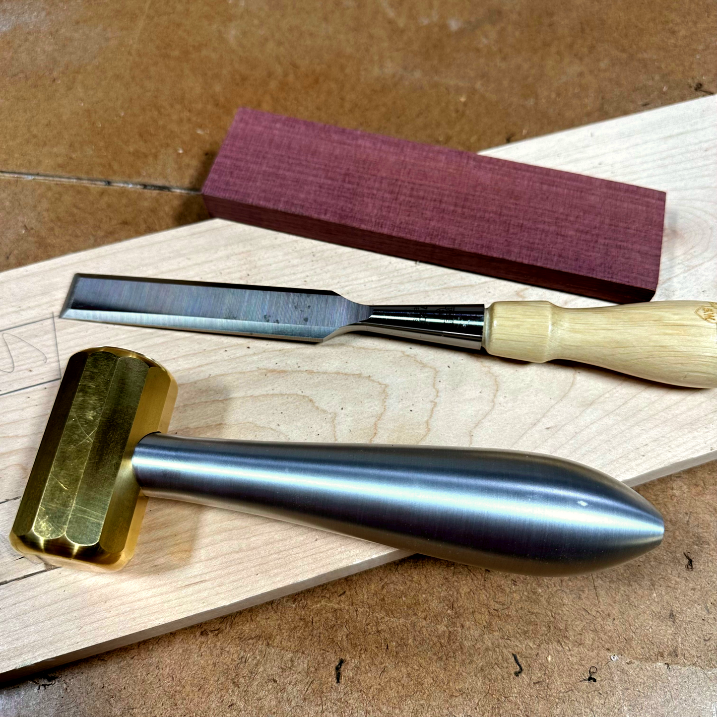 12 Sided Brass Chisel Hammers