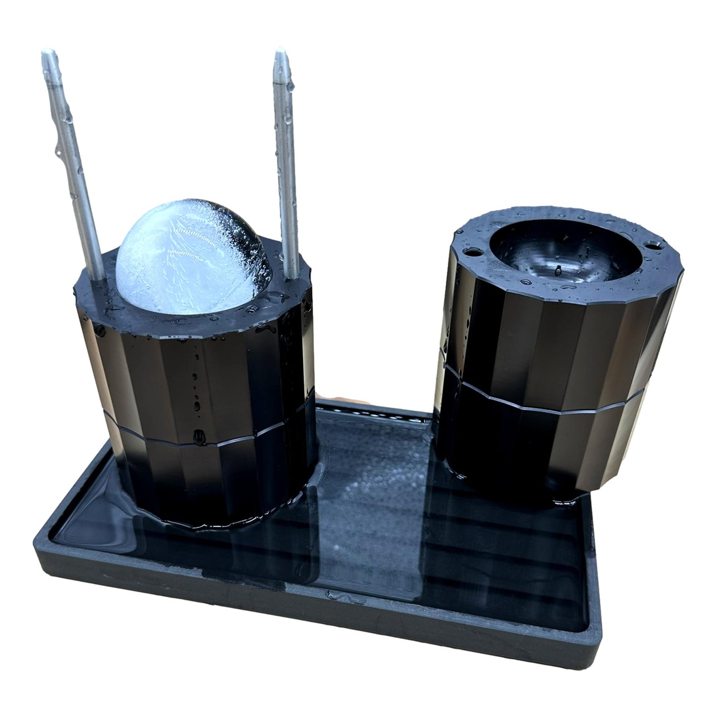 Scratch & Dent DFM Parthenon 2.4" Ice Ball Press MADE IN USA from Aluminum to Make Perfect Spheres…