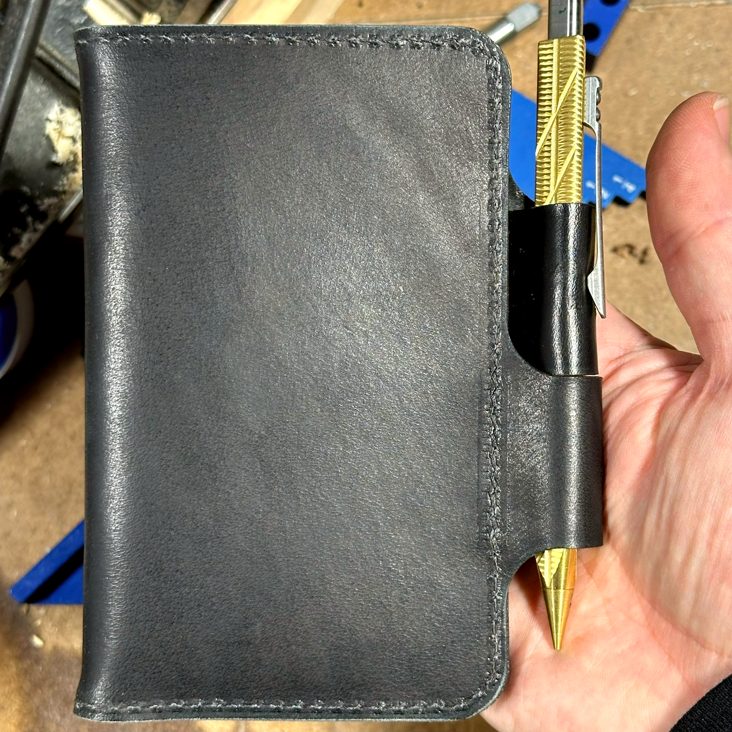 Leather Notebook Cover 3.5in x 5in Compatible with Field Notes and A6 Size SHIPS END OF MAY