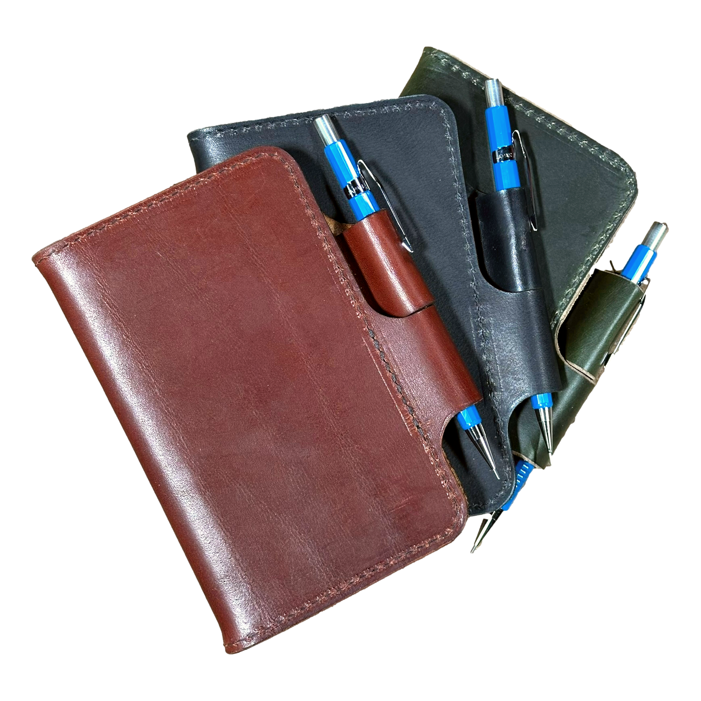 Leather Notebook Cover 3.5in x 5in Compatible with Field Notes and A6 Size SHIPS END OF MAY