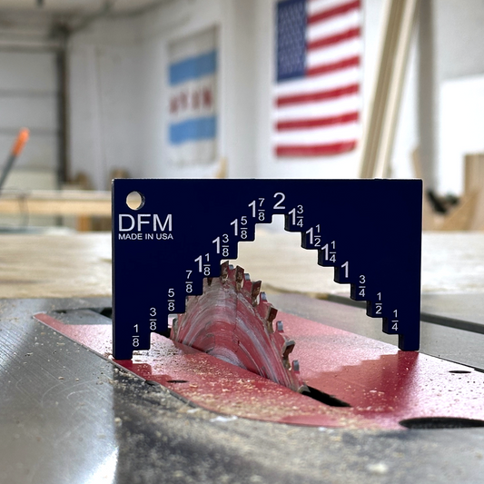 Saw Height Gauge with Custom Text Option