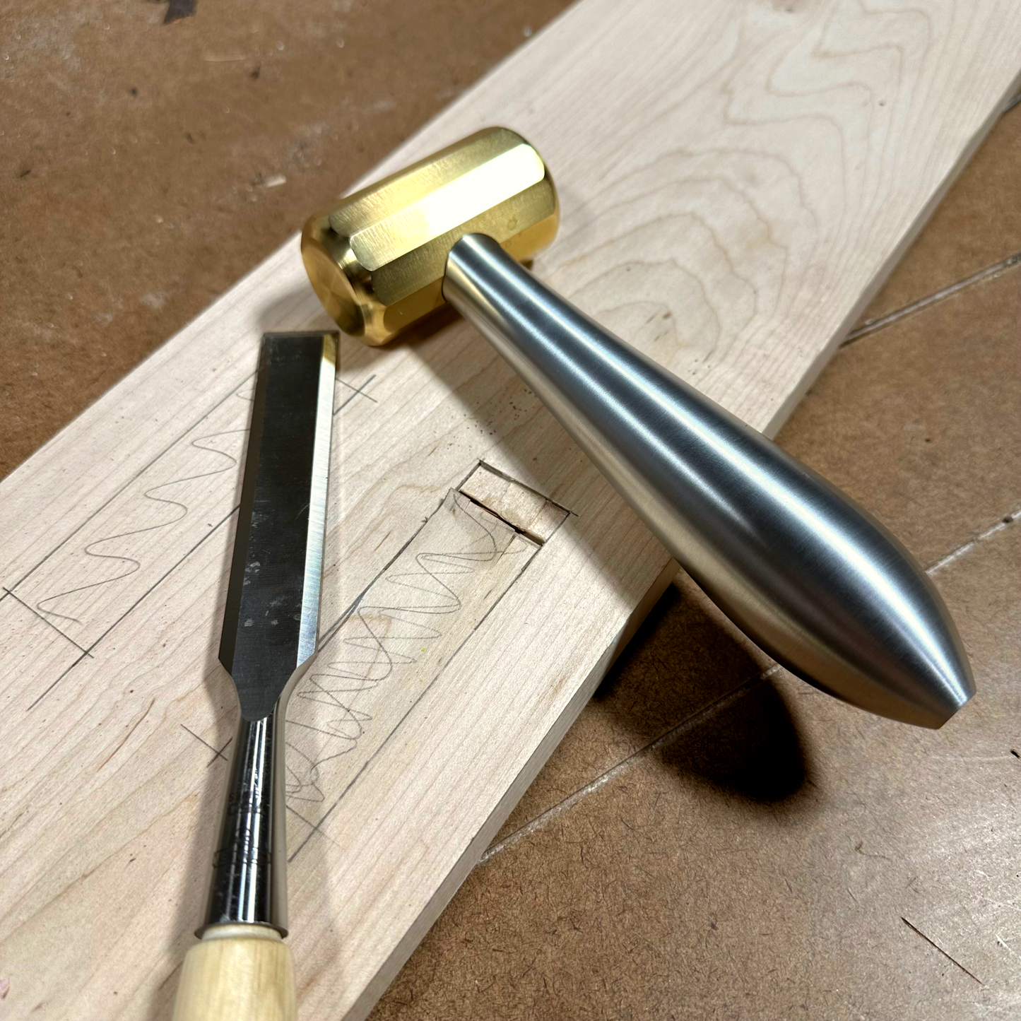 12 Sided Brass Chisel Hammers