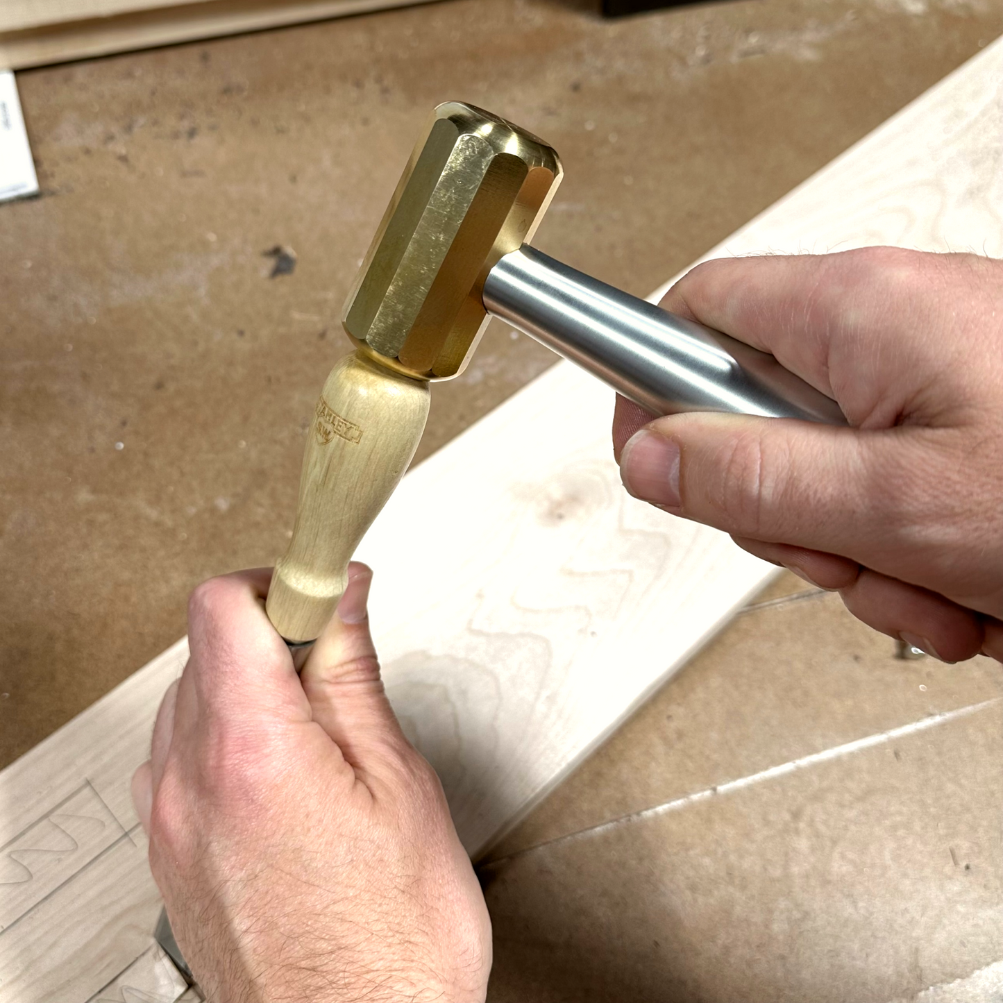 12 Sided Brass Chisel Hammers