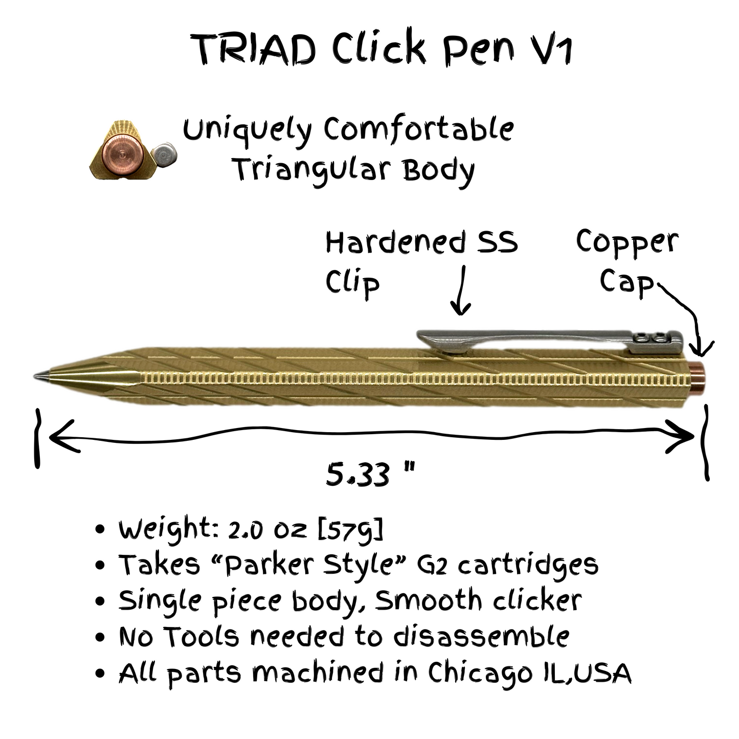 Triad Click Pen V1 - Delivers by Jan 30 2024