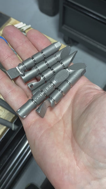 Titanium Prybar Keychains with Bottle Opener V1