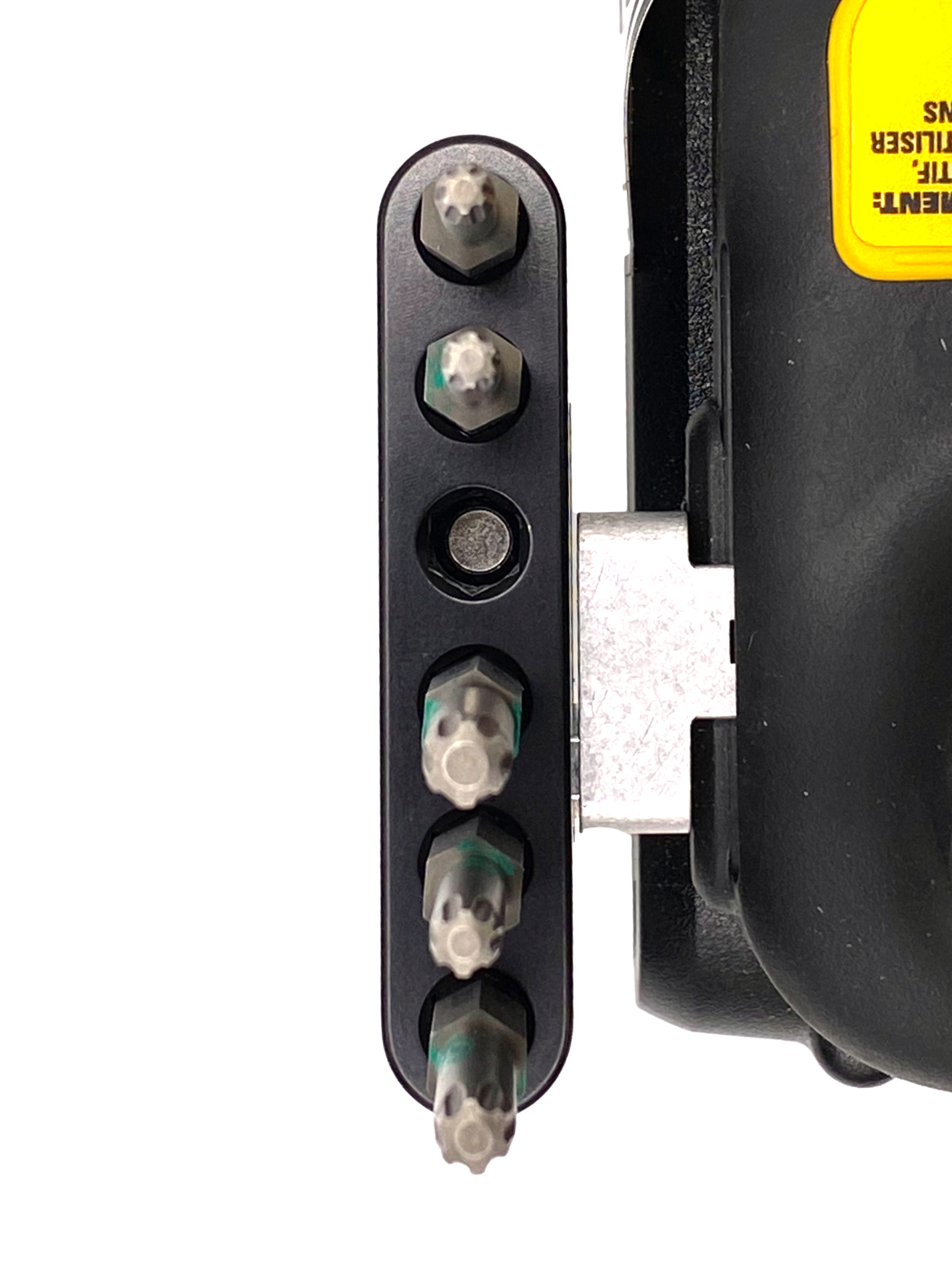 Black Anodized Aluminum Magnetic Bit Holder