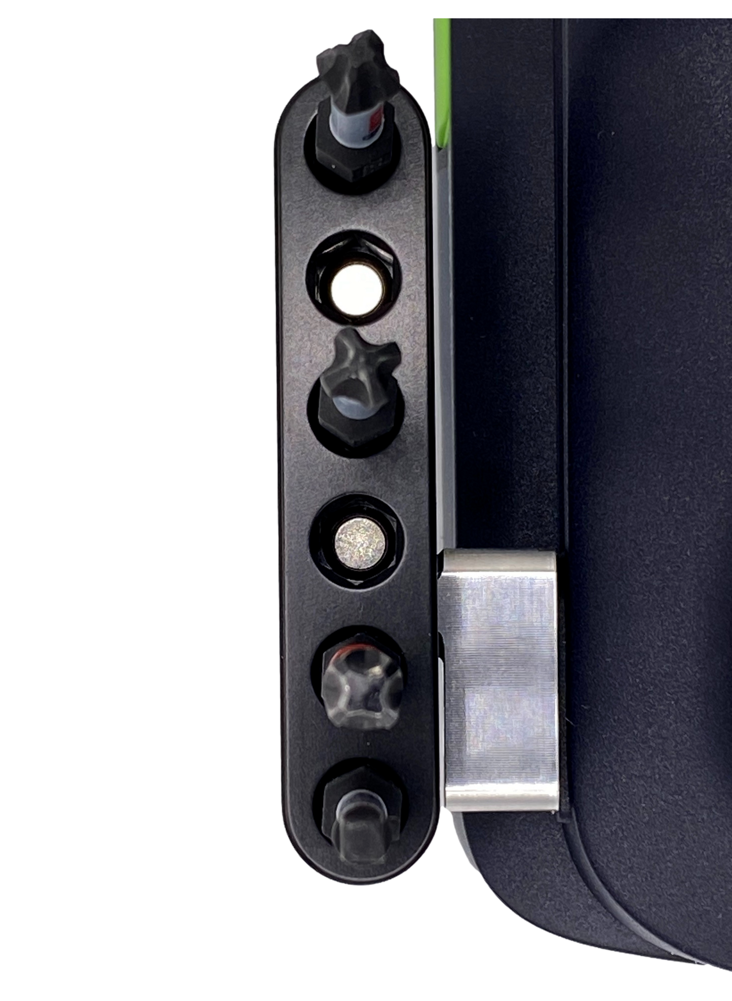 Black Anodized Aluminum Magnetic Bit Holder