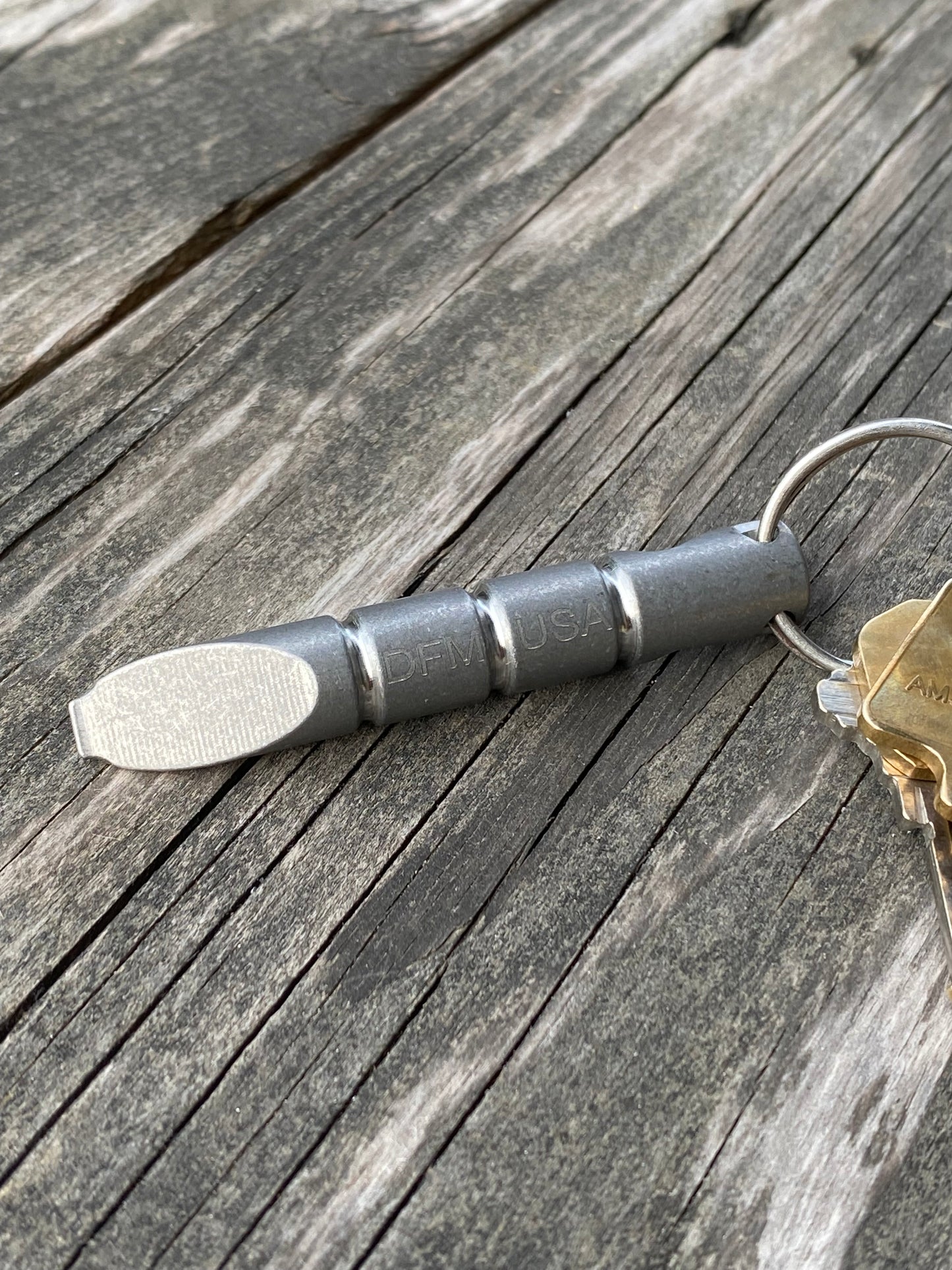 Titanium Prybar Keychains with Bottle Opener V1